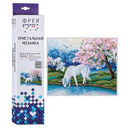 Кристальная (алмазная) мозаика 40х30 "Сказочный единорог" ALVR-328
