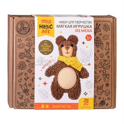 Набор для творчества. Мягкая игрушка из меха "Мишка" 05140