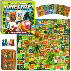 Настольная игра-квадрат "По мотивам Minecraft" 40 карточек. 4630395031769