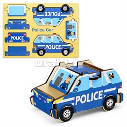 Пазл деревянный "Полицейская машина" D0797
