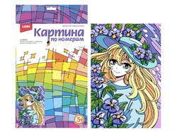 Набор для творчества Картина по номерам для малышей АНИМЕ "Цветочная любовь" Ркн-115