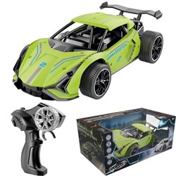 Машина на р/у с дымом Young Racer YS666-772PA Спортивная, зеленый в кор. FCJ0751107