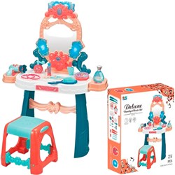 Игровой набор 16842 Столик с зеркалом 51х24,5х74 см., свет, звук, фен дует, 25 предметов, стул в комплекте ZY1319724