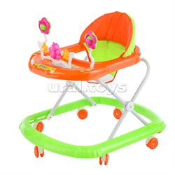 Ходунки "Бабочка с цветочками" (зеленый-оранжевый) в пакете 902-B-3