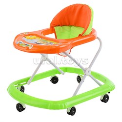 Ходунки "Цветок" со звуком (зеленый-оранжевый) в пакете 902-3