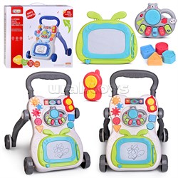 Каталка "Арт-мобиль" звук, доска для рисования, в коробке 368-16B