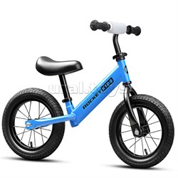 Беговел 12" Rocket R0043NEW-BL, колеса надувные, цвет синий R0043NEW-BL