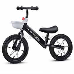 Беговел 12" Rocket, колеса надувные, цвет черный R17-BK