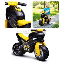 Каталка-мотоцикл "МХ" (чёрно-жёлтая) 74915