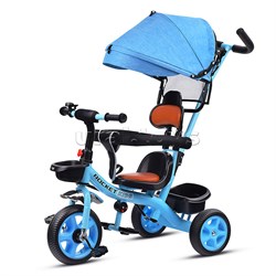 Велосипед 3-х колесный, голубой 611-1