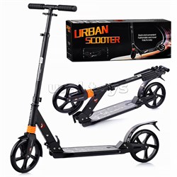 Самокат 2-х кол., черный, PU/ 200 мм, ABEC 7, в коробке U038183Y