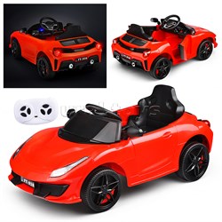 Электромобиль "Скоростной заезд" на аккумуляторе, с р/у управлением, в коробке (красный) U023436Y