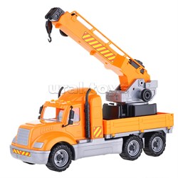 Майк, автомобиль-кран с поворотной платформой (в сеточке) 55613