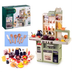 Игровой набор кухня "Давай играть" (свет, звук) 75 предметов, в коробке 889-241