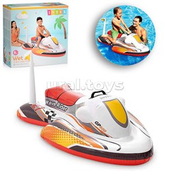 Игрушка надувная для плавания «Скутер» с ручками, 117 х 77 см, от 3 лет, 57520NP INTEX, цвета микс UT-57520NP