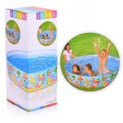 Бассейн "Океан" 183 х 38 см, жёсткий борт, от 3 лет, 56452NP INTEX UT-56452NP