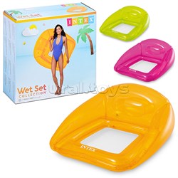 Кресло для плавания,  104*102 см, от 9 лет, цвета МИКС, 56802NP INTEX UT-56802NP/EU