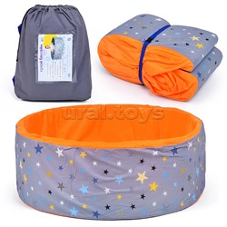 Сухой бассейн "Серые звезды/оранжевые" (100см х 30см) UT-472362