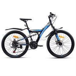 Велосипед 24" Rocket Azkar, цвет черный/синий, размер 15" UT-24SD.AZKAR.15BK/BL.25