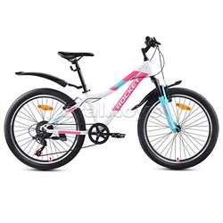 Велосипед 24" Rocket Vela 24 , цвет белый/розовый, размер 13" UT-24SV.VELA.13WT.25