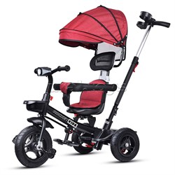 Велосипед 3-х колесный, резиновые шины, красный UT-208