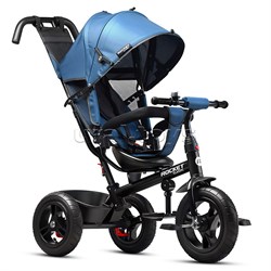 Велосипед трехколесный Rocket 137-BL, колеса надувные 12"/10", цвет синий UT-RO137-BL