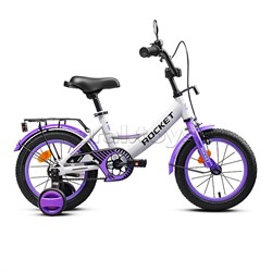 Велосипед 12" Rocket Gem, цвет белый/фиолетовый UT-12.GEM.WT/PR.26