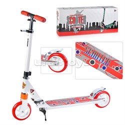 Самокат 2-х кол., белый, PU/ 145 мм, ABEC 7, в коробке UT-U038190Y