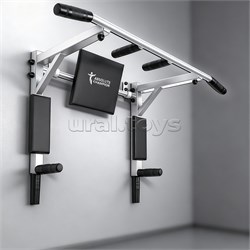 Турник Триумф Лайт белый с черными ручками UT-520120