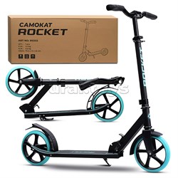 Самокат ROCKET, колеса PU 200 мм, ABEC 7, бирюзовый UT-R0202.BL