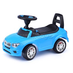 Каталка-автомобиль "SuperCar" №5 со звуковым сигналом (голубая) UT-84521