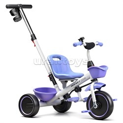 Велосипед трехколесный Rocket 107NEW, колеса EVA 10"/8", цвет белый/лиловый UT-XEL-107NEW-WT/LI
