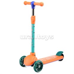 Самокат 3-х кол., колеса световые PU, оранжевый UT-U062830Y