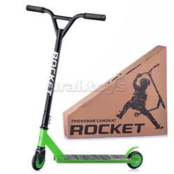 Самокат трюковый ROCKET,колеса PU/пластик 100 мм,ABEC 7 UT-R0061.GN