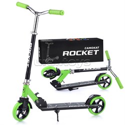 Самокат 2-х колесный ROCKET,колеса PU/ 145 мм,ABEC 7, зеленый UT-R0092.GN