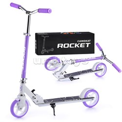 Самокат 2-х колесный ROCKET,колеса PU/ 145 мм,ABEC 7, сиреневый UT-R0092.VT