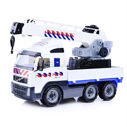 Автомобиль-кран "Volvo", с поворотной платформой полицейский (NL) (в сеточке) UT-77318