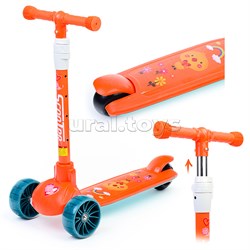 Самокат 3-х кол., оранжевый, PU, ABEC 7, в коробке UT-U038228Y