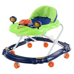 Ходунки с рулем (свет,звук) синий-зеленый, в пакете UT-906-2-3