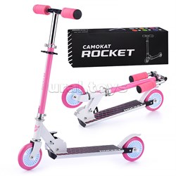 Самокат 2-х колесный ROCKET,колеса PU/ 125 мм,ABEC 7, розовый UT-R0089