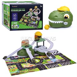 Автотрек "Дино: хранитель машин" (зеленый) в коробке UT-6623