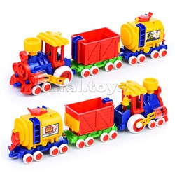 Паровозик Ромашка с 2 вагонами UT-с-119-ф