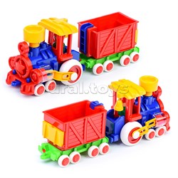 Паровозик Ромашка с 1 вагоном в сетке UT-с-118-ф