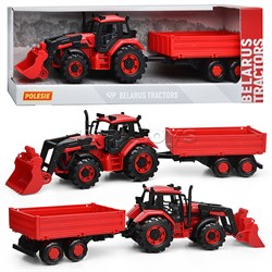 Трактор BELARUS с погрузчиком и бортовым прицепом UT-91871