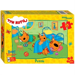 Пазл 35 Три кота (new 2) 91457 Степ 91457