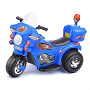 Детский электромотоцикл ROCKET«Мотоцикл шерифа»,1 мотор 20 ВТ, синий (макс. нагрузка 25 кг) R0002