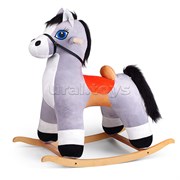 Качалка Конь Ветерок, музыкальная, цвет серый 98070501