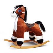 Качалка Конь Вегас, музыкальная, цвет коричневый 98070605