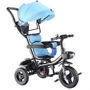 Велосипед 3-х колесный, резиновые покрышки, синий 5188FB-1