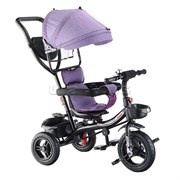 Велосипед 3-х колесный, резиновые покрышки, фиолетовый 5188FB-2
